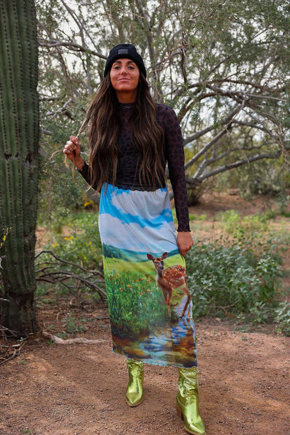 That's Cute Doe Mesh Skirt