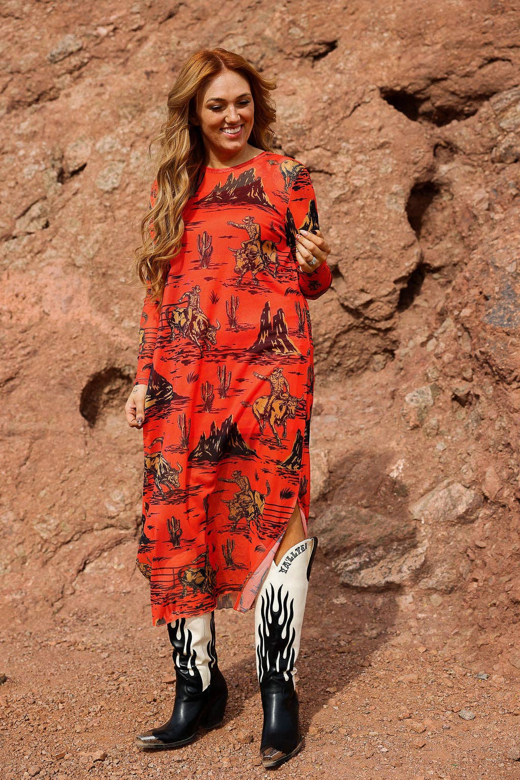 Hold Your Horses Boxy Mesh Dress