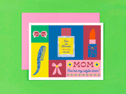 Mom Block / My Style Icon Colorblock Mother's Day Card