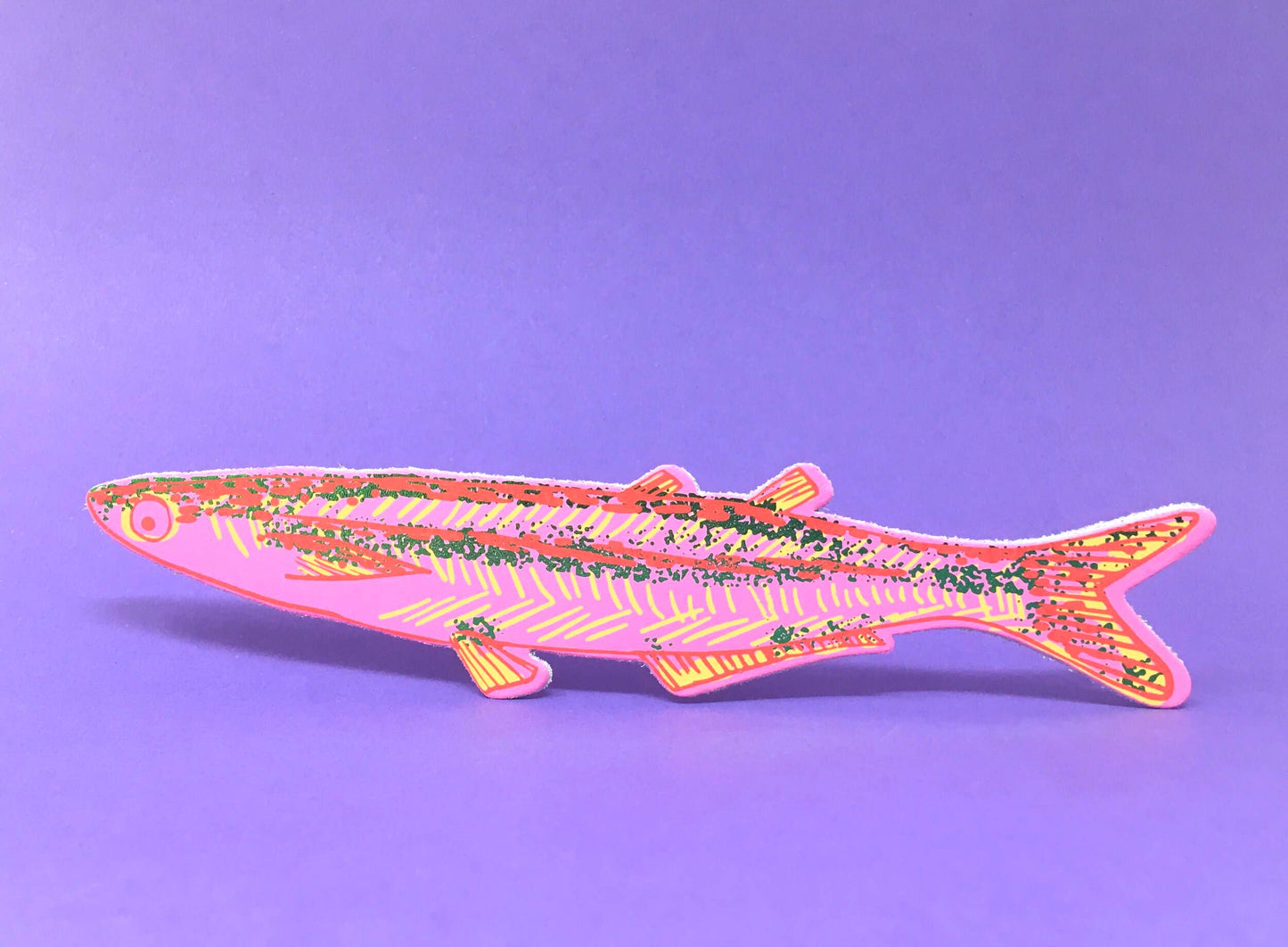 Fish "Any Fin is Possible" Bookmark: Hot Pink