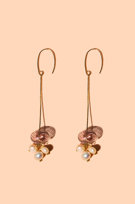 Ella Dangle Earrings - 18K Gold Plated