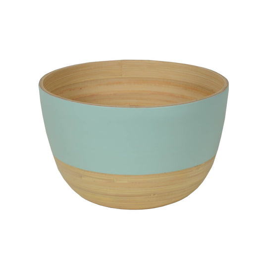 Serving Bamboo Bowl - Medium Tall Matte - Pastel Blue