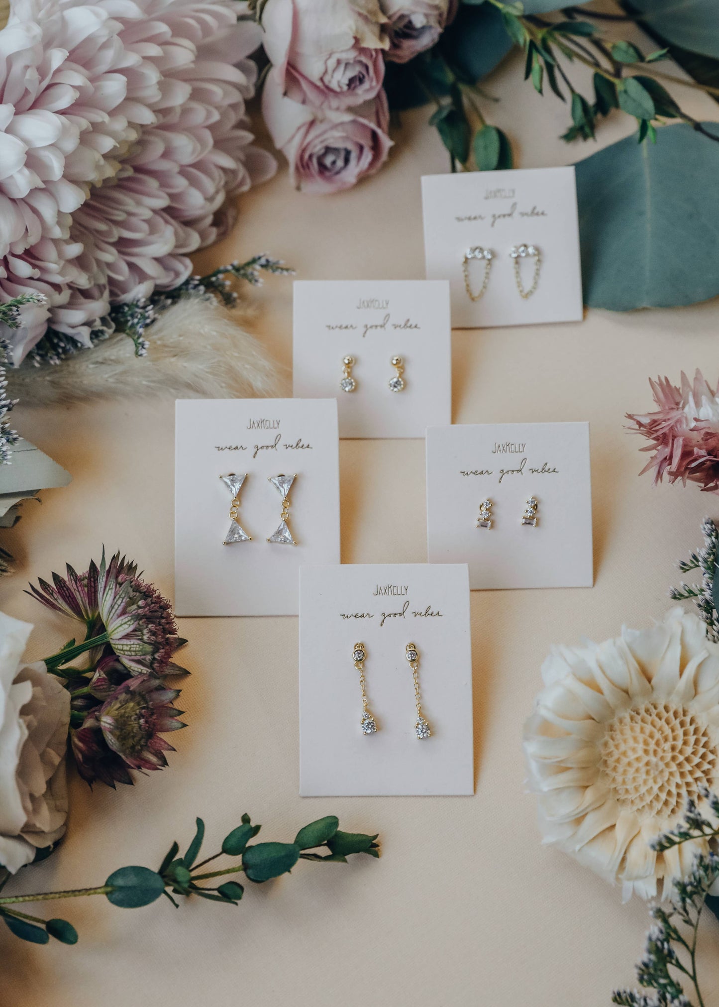 Trio Stud Stack Earrings