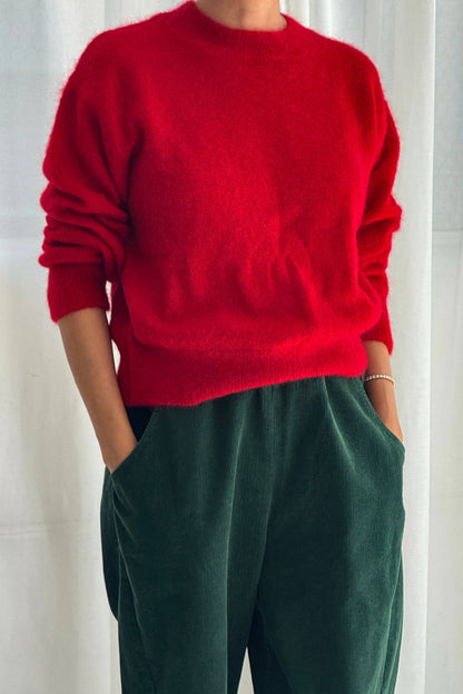 Finn Mohair Sweater: Red