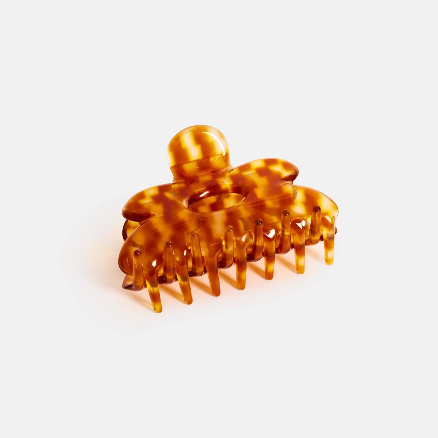 Chunks Flower Claw in Honey Check