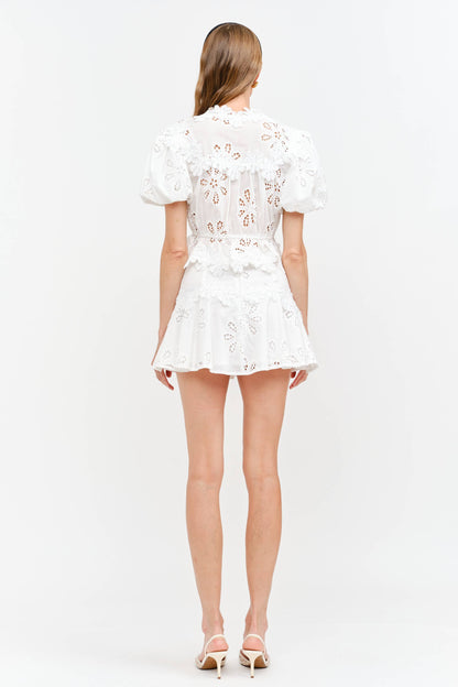 Eloise Off White Blouse: OFF WHITE