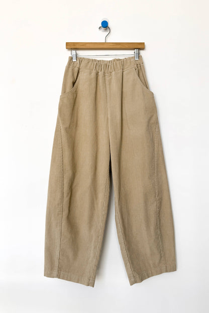 Corduroy Arc Pants: Khaki