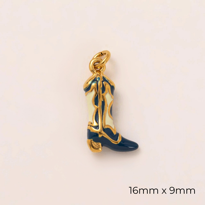Western Charms - 18K Gold Plated, Enamel or Resin : Lucky Pony
