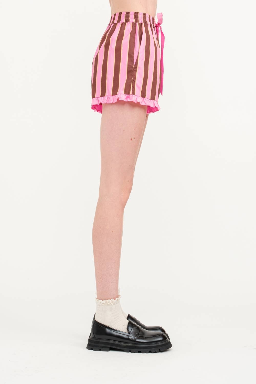 Andie Stripe Shorts in FUCHSIA