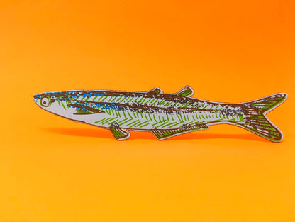 Fish "Any Fin is Possible" Bookmark in Pale Blue