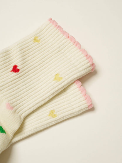 💕 Mini Heart Petal Grip Sock, Pilates Socks