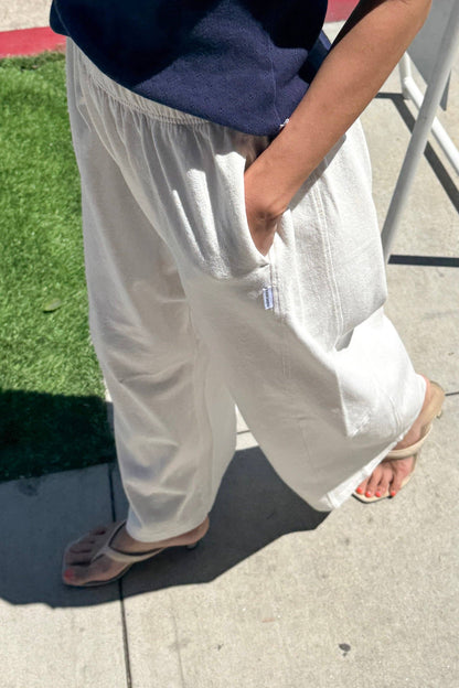 Bare Pants: White Cotton