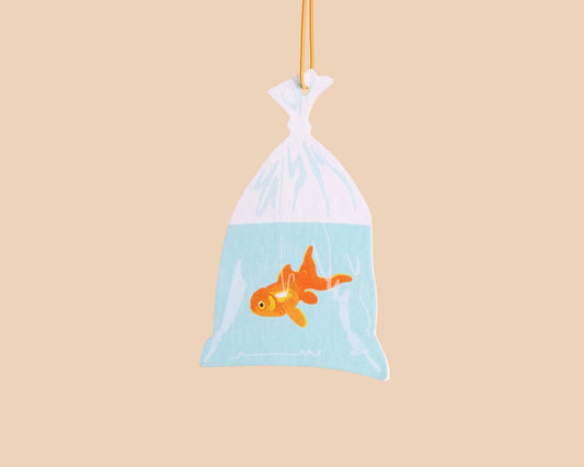 Goldfish in a Bag Air Freshener - Rain Scent
