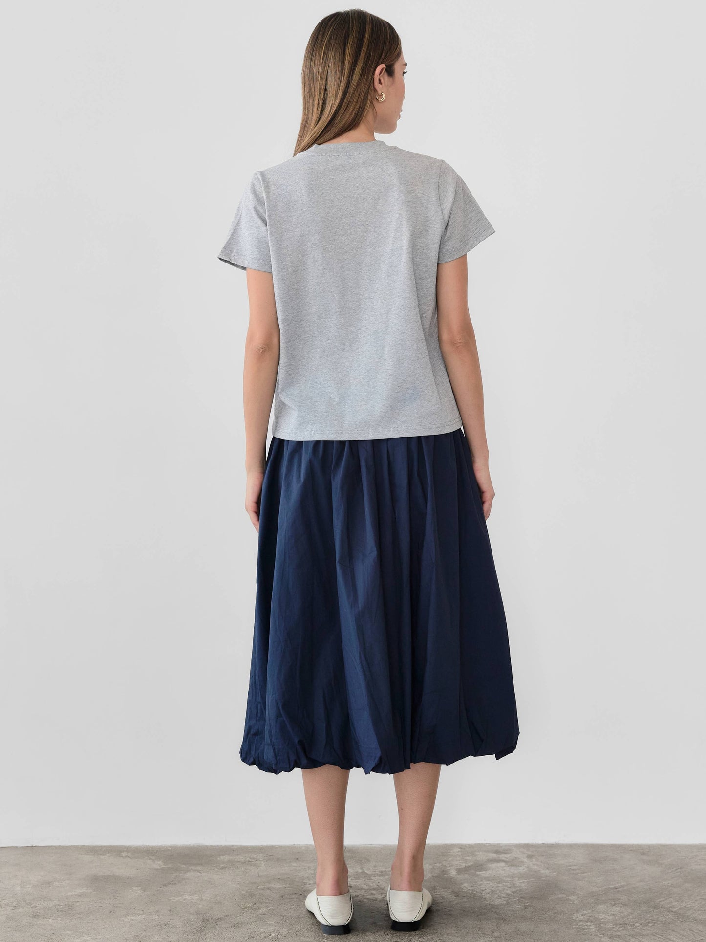 The Lanie Long Top - HEATHER GREY