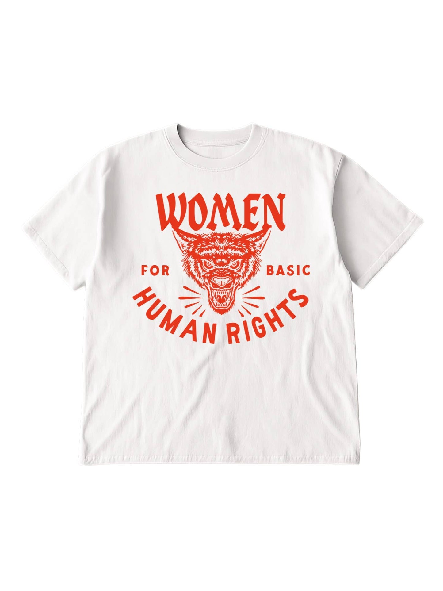 Women for basic human rights Feminist Tee  - White
