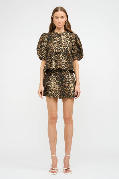 Norah Leopard Blouse