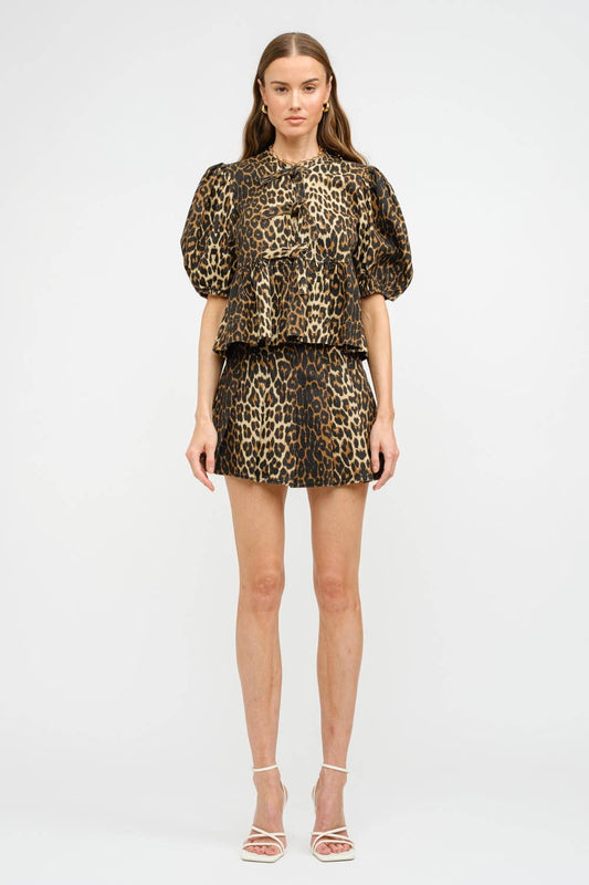 Norah Leopard Blouse