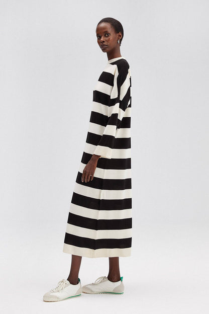 Striped Oversize Knit Dress
