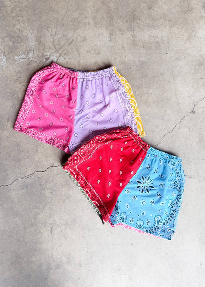 American Recycled Clothing - Bandana Pieced Shorts