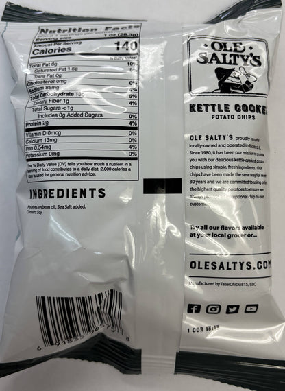 1.25oz Sea Salt Kettle Cooked Potato Chips