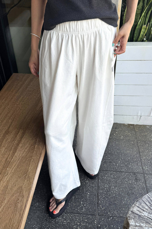Bare Pants: White Cotton