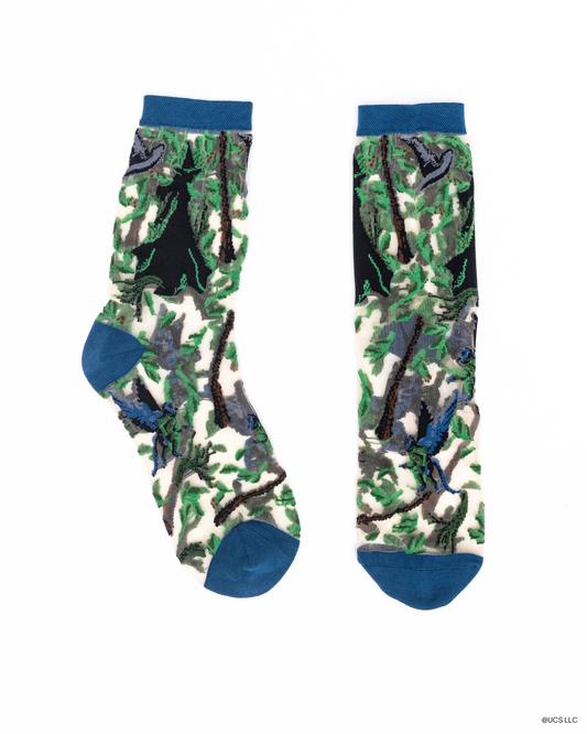 Wicked Elphaba Silhouette Sheer Crew Sock