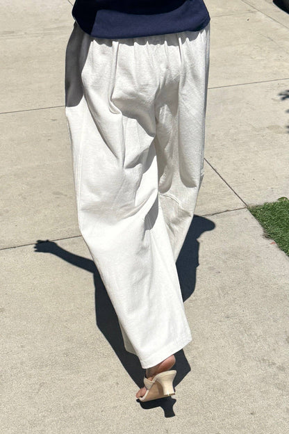 Bare Pants: White Cotton
