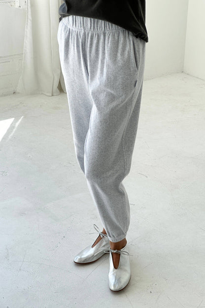 Pointelle Serene Jogger: ICY GREY