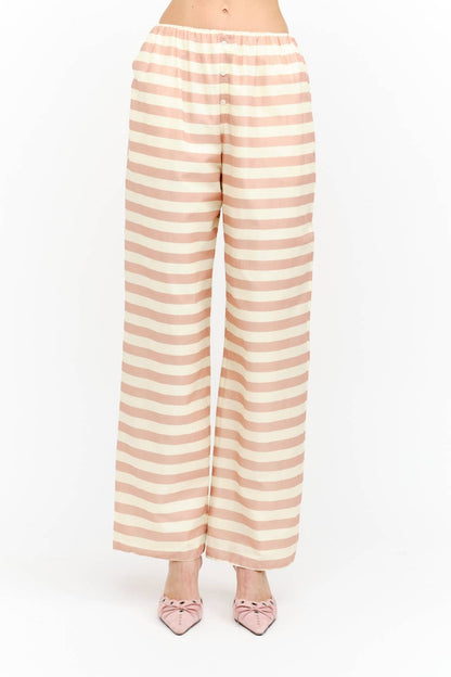 Matilda Striped Pants: Pink Multi