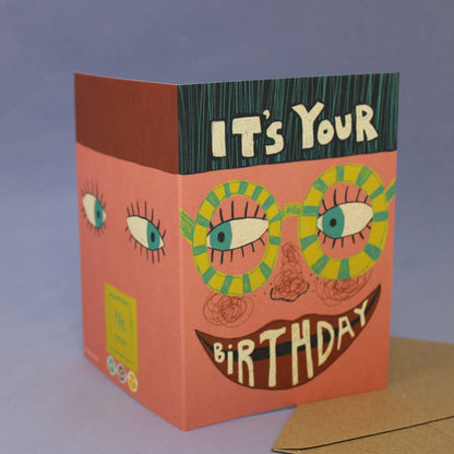 Birthday Glasses Greetings Card
