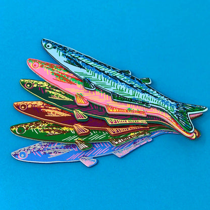 Fish "Any Fin is Possible" Bookmark in Pale Blue
