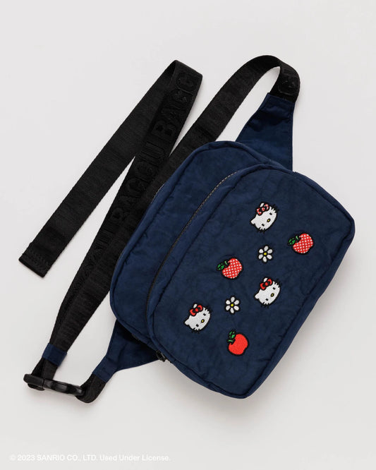 BAGGU Fanny Pack - Embroidered Hello Kitty Navy