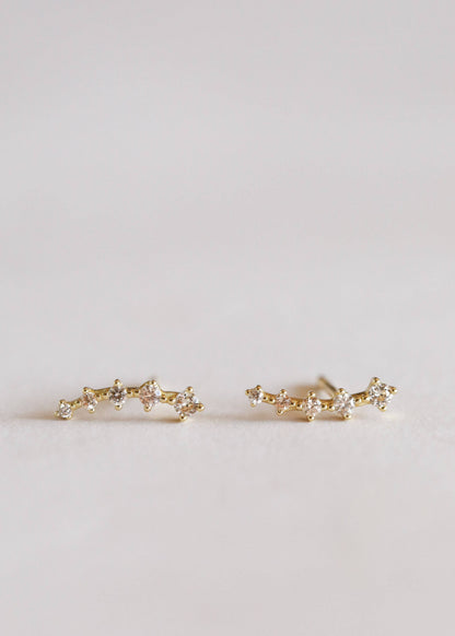 Crawler Earrings - Champagne