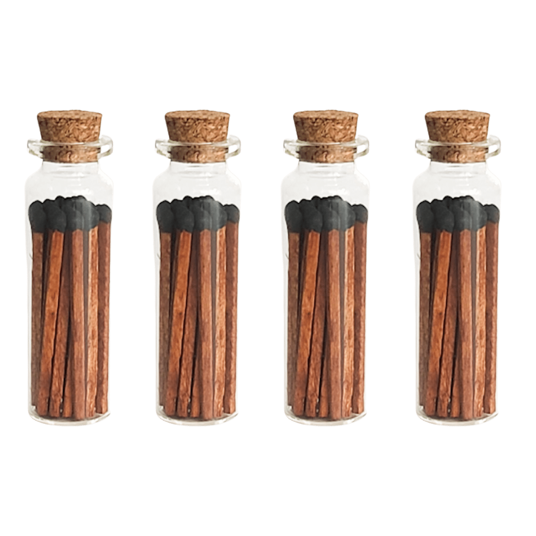 Cinnamon Black Matches in Small Corked Vial