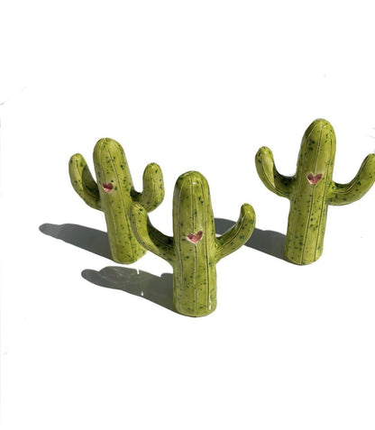 Handmade Ceramic Saguaro Cactus Figure