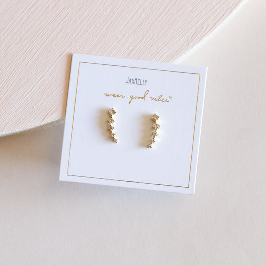 Crawler Earrings - Champagne