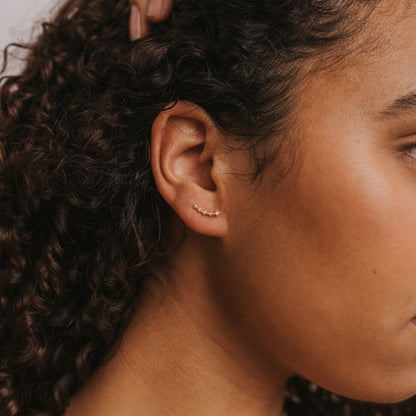 Crawler Earrings - Champagne