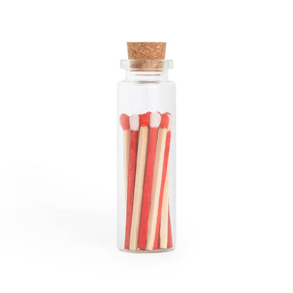 Peppermint Stick Matches in Small Corked Vial
