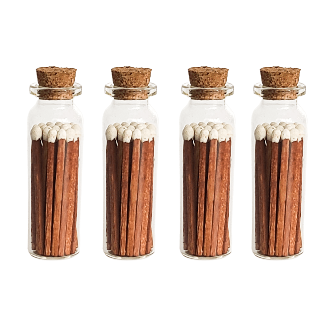 Cinnamon White Matches in Small Corked Vial