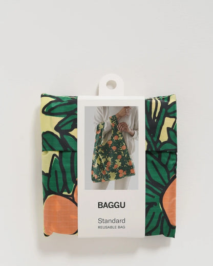 BAGGU Reusable Tote - Orange Tree Yellow