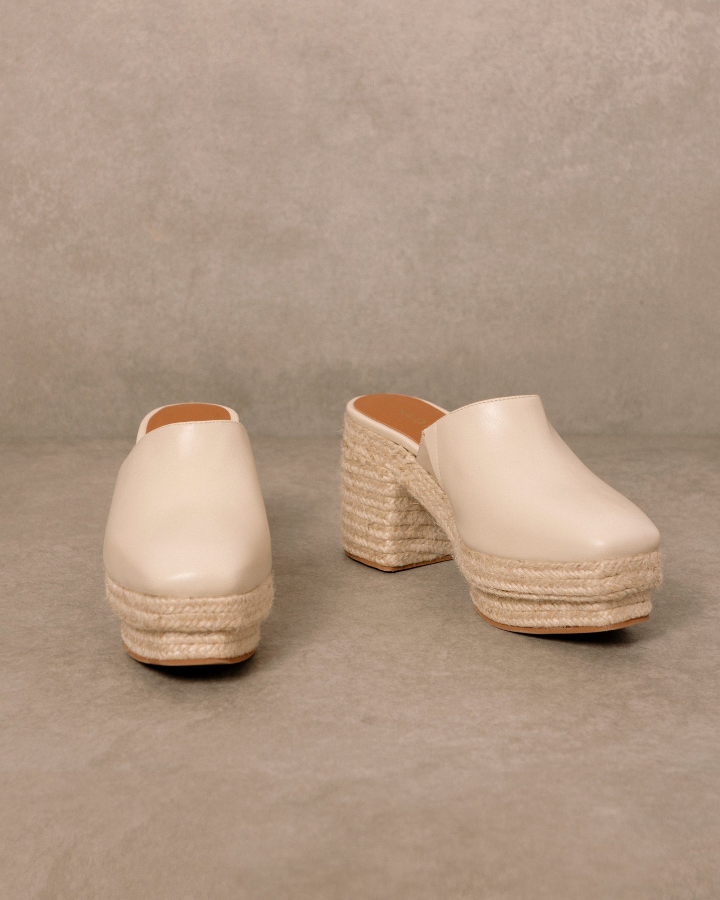 Pico White Leather Espadrilles - Ivory
